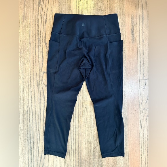 Athleta Salutation Stash Pocket ll 7/8 Tight-Size MP (Medium Petite)-Black - Picture 2 of 6